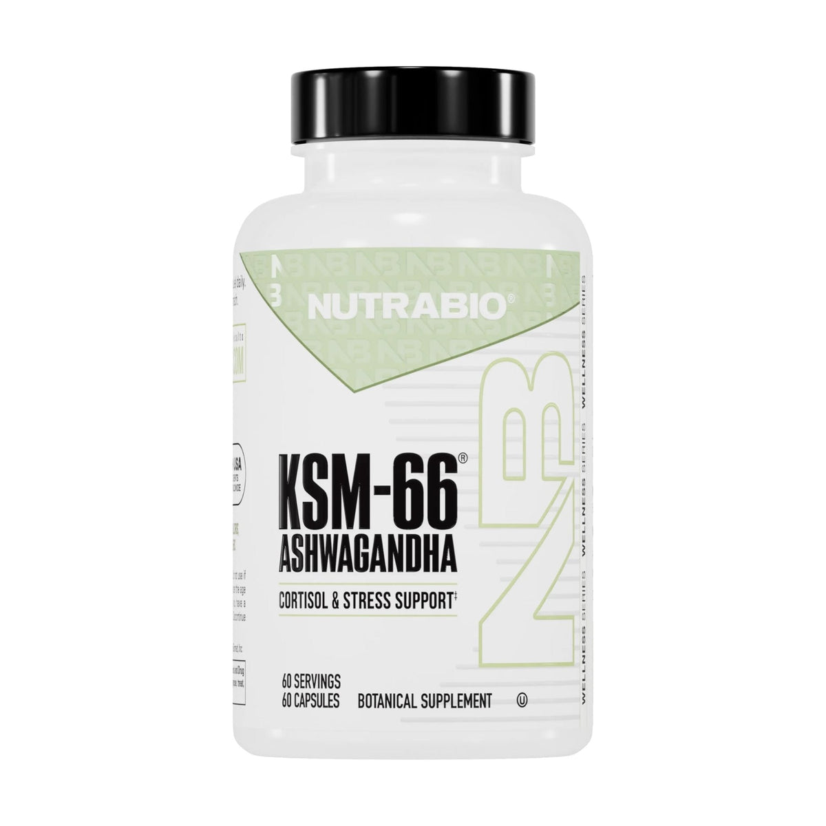 NutraBio Ashwagandha KSM-66 | Ashwagandha Herbal Supplement for Stress, Mood, & Performance | 600 MG of Clinically Studied KSM66 60 Capsules - PrimeBioHealth - canada supplements
