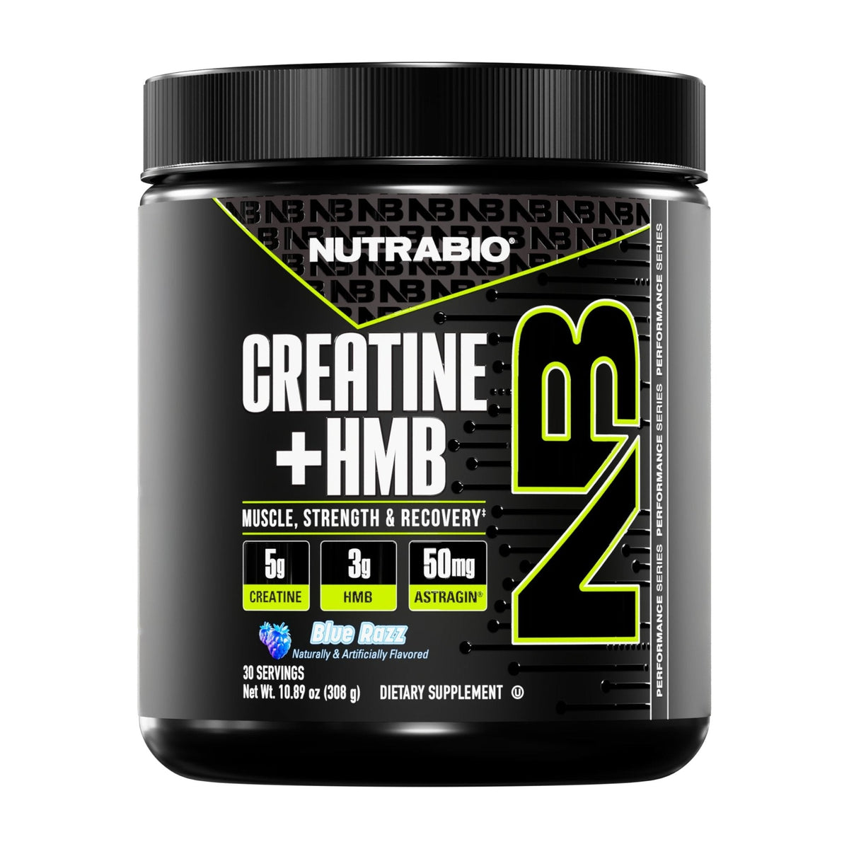 NutraBio Creatine + HMB- Creatine Monohydrate with HMB Powder for Muscle Growth, Increased Strength- 30 Servings (Unflavored) - PrimeBioHealth - canada supplements