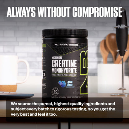 NutraBio Pure Micronized Creatine Monohydrate Powder Supplement, Unflavored, (300 g) - Supports Bulk Muscle Energy, Recovery, and Strength - HPLC Tested Creatine Powder Supplement for Men and Women - PrimeBioHealth - canada supplements