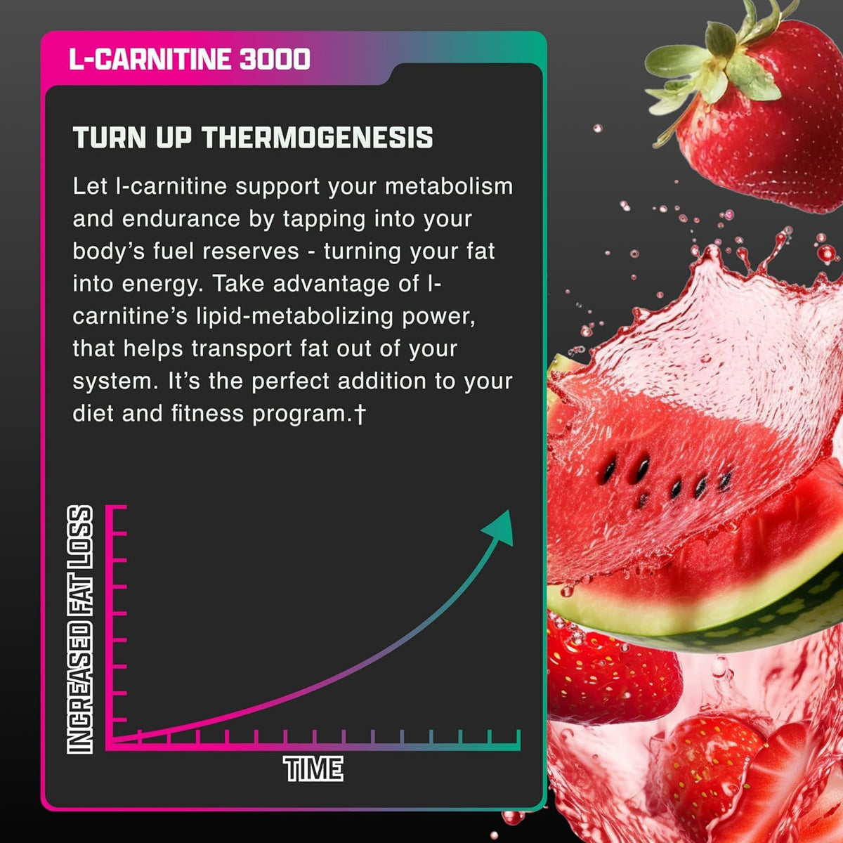 Nutrex Research L Carnitine 3000 - Clinically Dosed L-Carnitine Liquid for Energy, Metabolism & Muscle Recovery - Delicious Strawberry Watermelon - No Sugar, No Carbs - PrimeBioHealth - canada supplements