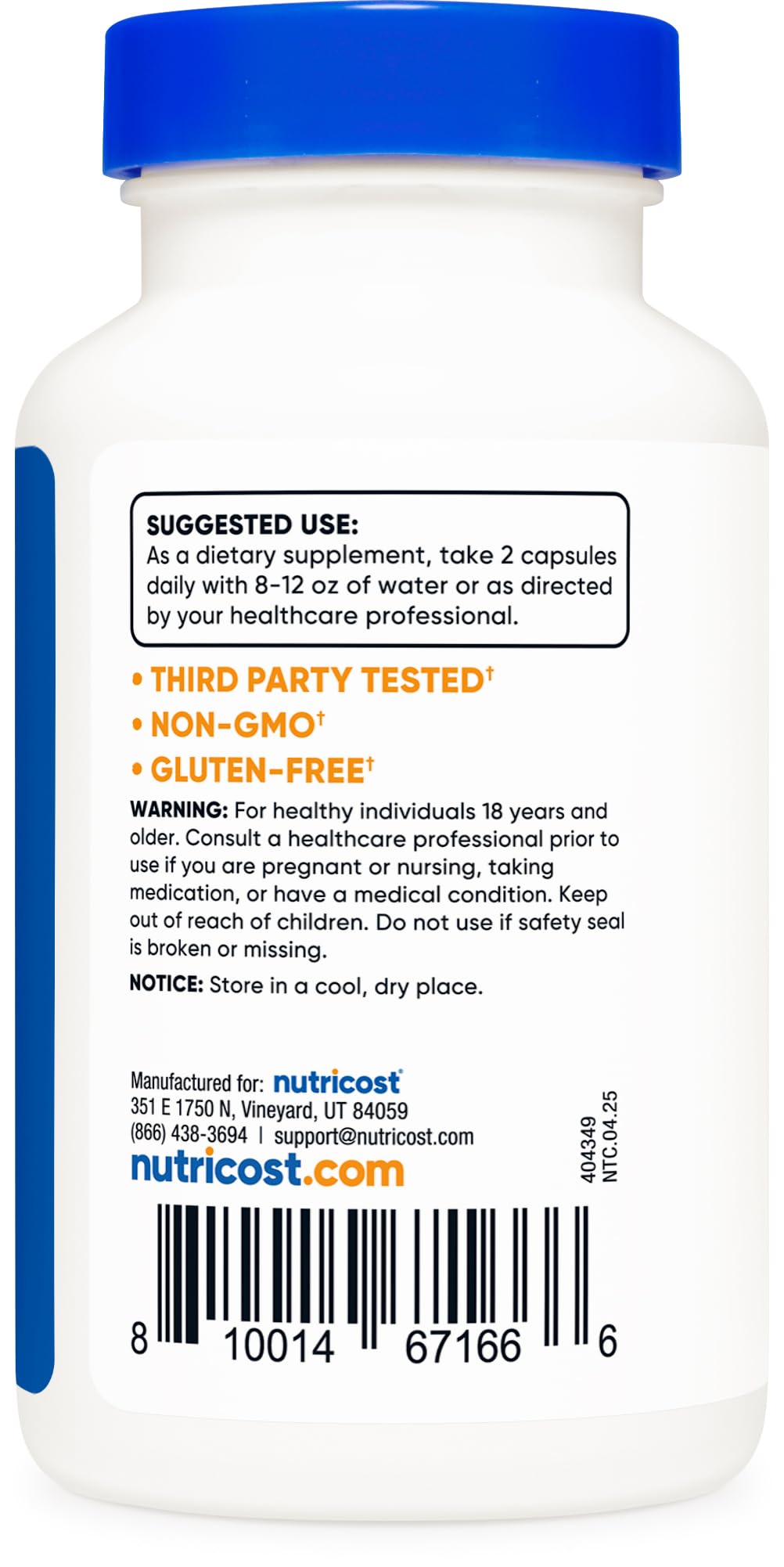 Nutricost Alpha Lipoic Acid 600mg Per Serving, 240 Capsules | Gluten Free, Vegetarian Capsules, Soy Free & GMO-Free - PrimeBioHealth - canada supplements