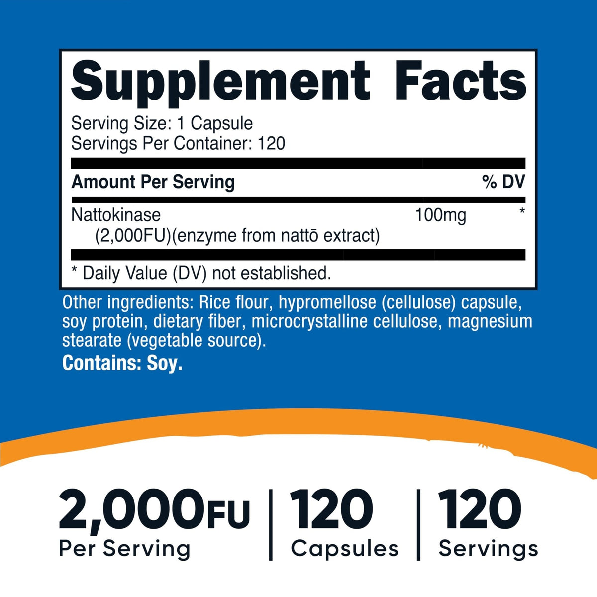 Nutricost Nattokinase 2,000FU, 120 Capsules - Gluten Free, Non-GMO, Vegetarian Friendly - PrimeBioHealth - canada supplements