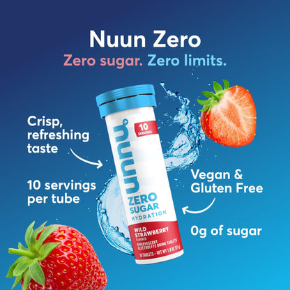 Nuun Zero Sugar Hydration Electrolyte Tablets - Magnesium, Calcium, Potassium, Chloride & Sodium, Light & Delicious Fruit Flavors, No Sugar, Gluten Free, Vegan - PrimeBioHealth - canada supplements