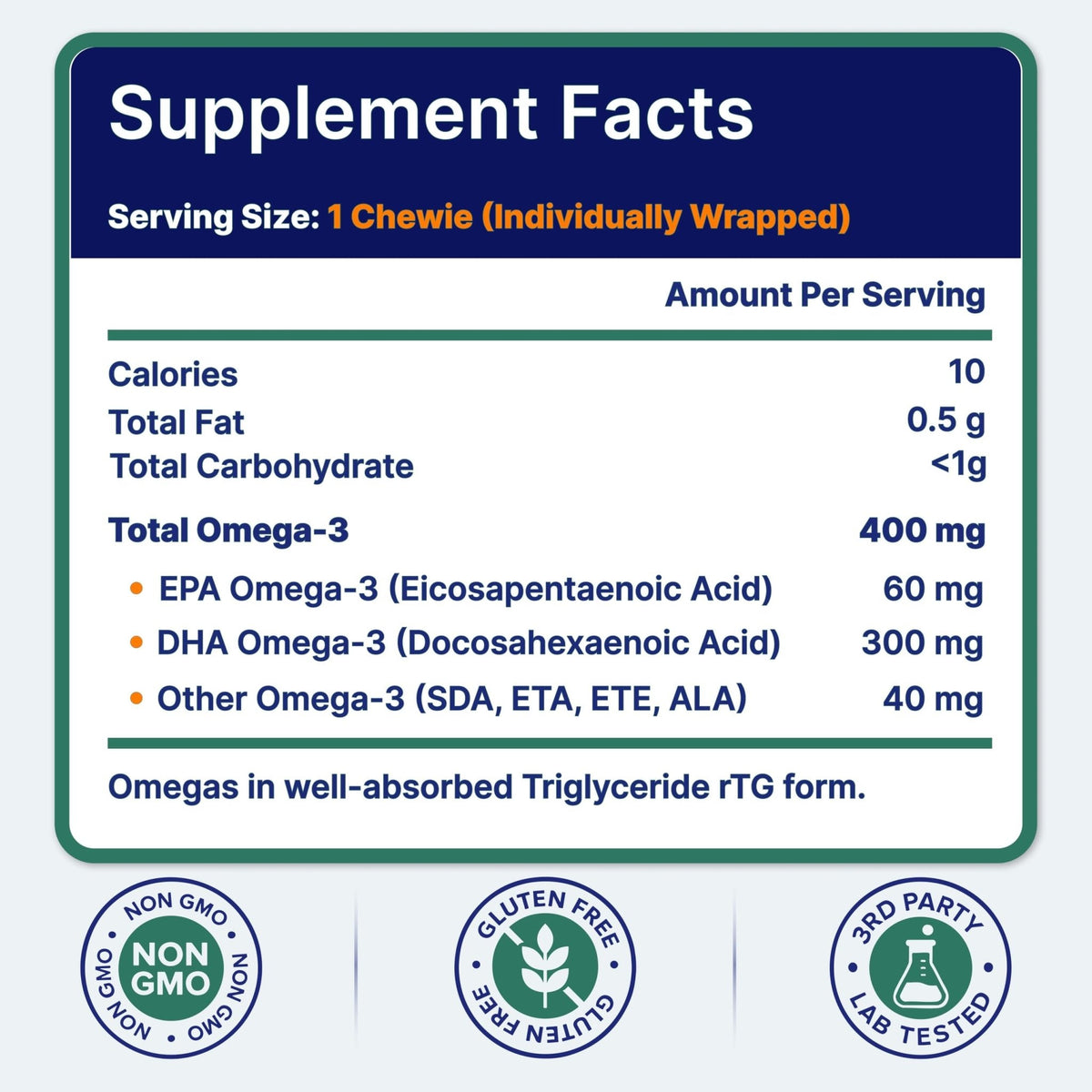 OmegaVia Omega 3 Chewies, Daily DHA Chewable Vitamins for Kids, Omega 3 for Ages 3-12 to Support Brain & Eye Health, Sugar-Free Natural Fruit Flavor, Omega 3 Fish Oil, 30 Individual Packets - PrimeBioHealth - canada supplements