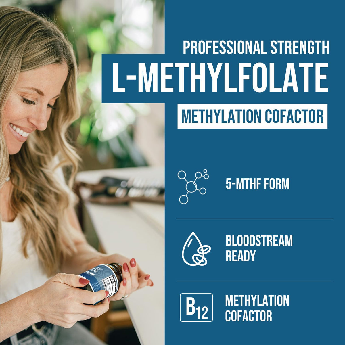 Organic Methyl Folate 1000 mcg + Methyl B12 Cofactor (300 Servings) – Metabolically Active 5-MTHF Form, Organic Berry Flavor, Liquid Sublingual Form – Mood, Cognition, Methylation, Pregnancy (1oz) - PrimeBioHealth - canada supplements