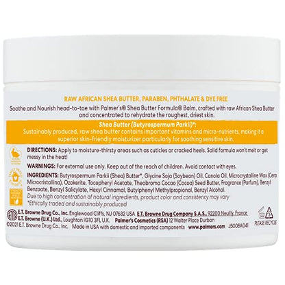 Palmer's Shea Butter Formula Raw African Shea Butter Balm, Nourishing Body Moisturizer - PrimeBioHealth - canada supplements