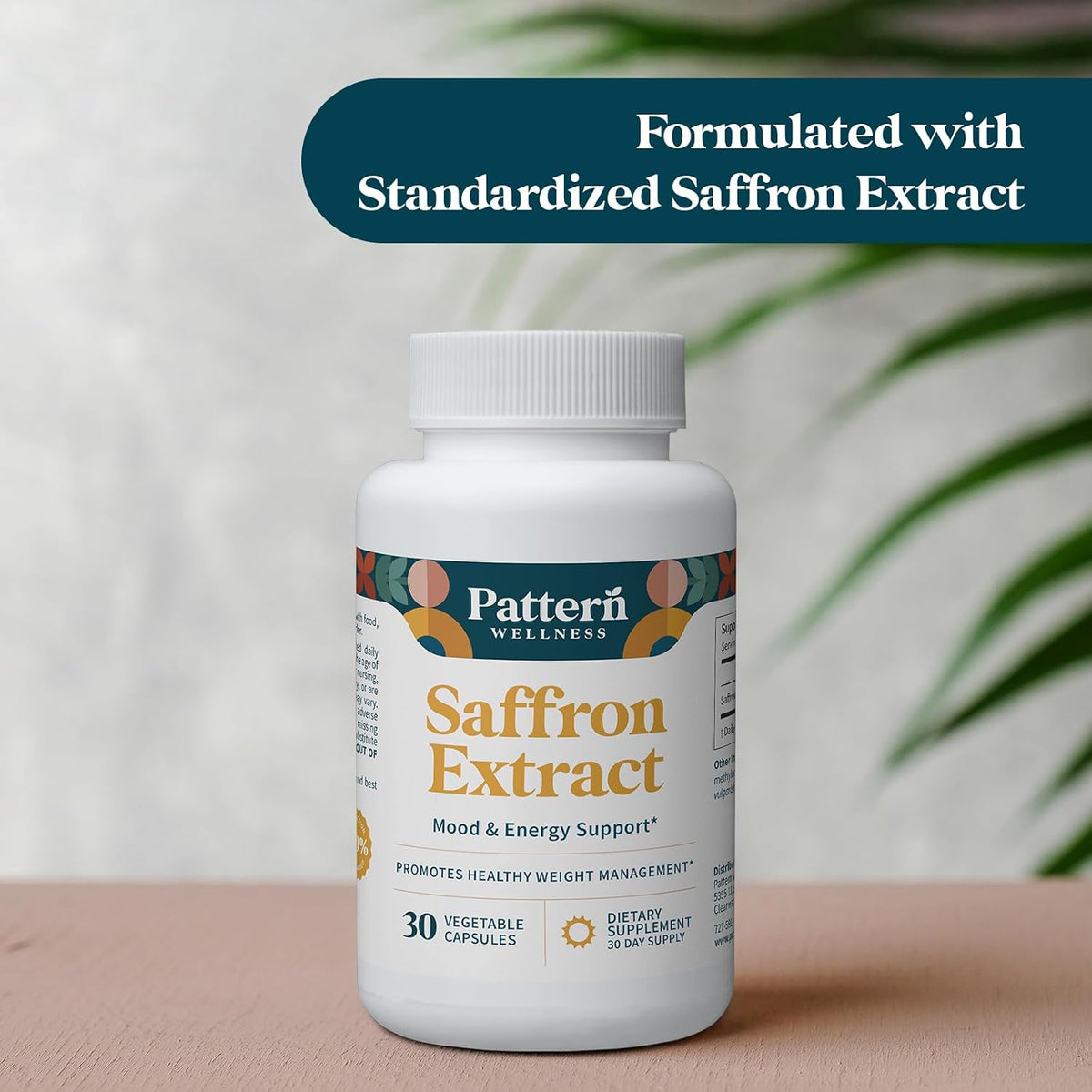 Pattern Wellness Saffron Extract – Mood & Wellness Support – 88.5mg Saffron Supplement – Non-GMO & Gluten-Free – 30 Vegetable Capsule - PrimeBioHealth - canada supplements