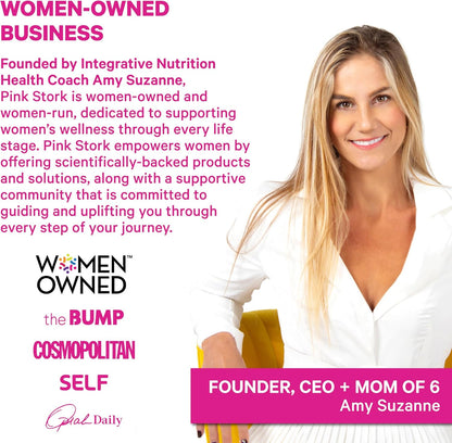 Pink Stork No Flow: Dry Up Breast Milk Supply with Sage, Parsley, and B Vitamins, Postpartum Essentials for Women to Stop Breastfeeding and Decrease Milk Production, 60 Capsules - PrimeBioHealth - canada supplements