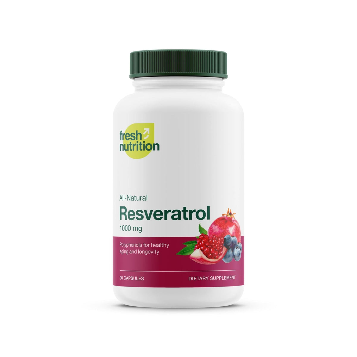 Resveratrol Supplement - Trans-resveratrol Extra Strength 750mg - Natural, Pure and Potent Polyphenols Supplement - Vegan, Non GMO, Gluten-free - 90 Capsules - PrimeBioHealth - canada supplements