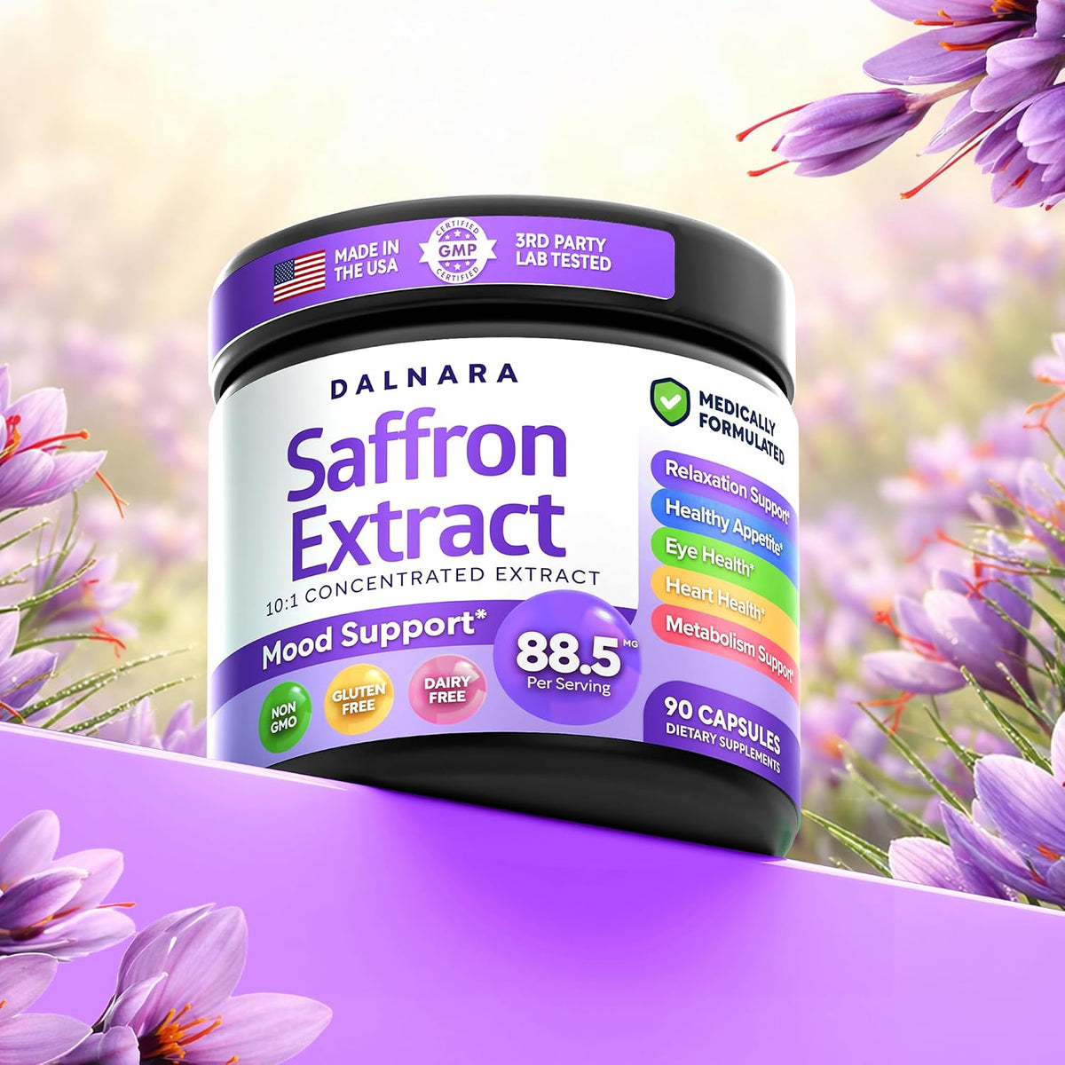Saffron Supplements for Women 88.5mg Mood | Focus | Vision | Energy Support - PrimeBioHealth - canada supplements