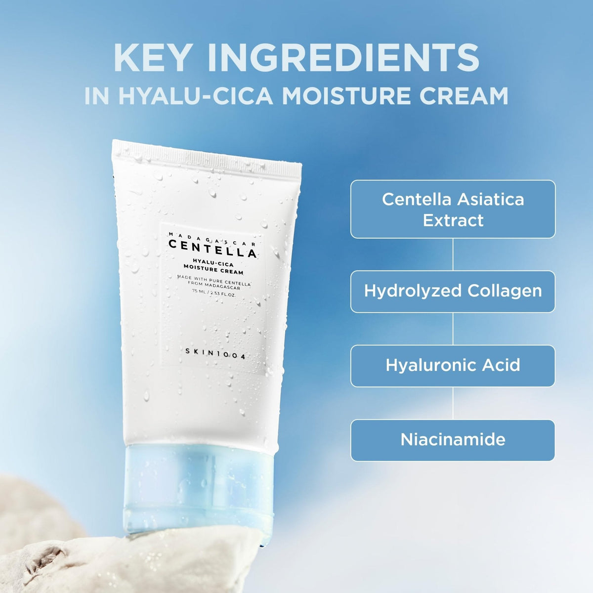 SKIN1004 Hyalu-Cica Moisture Cream, Face Moisturizer with Hyaluronic Acid, Centella Cream for Deep Hydration, Lightweight Nourishing - PrimeBioHealth - canada supplements