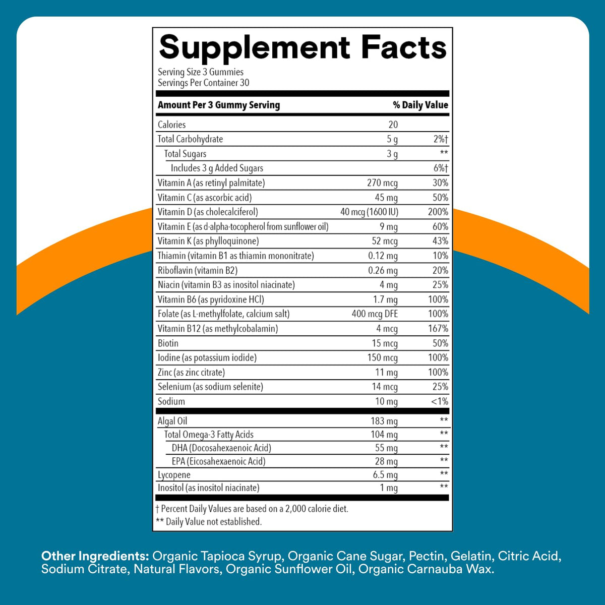 SmartyPants Men's Multivitamin Gummies with Omega 3 DHA/EPA, Methylfolate, Vitamin D3, C, B12, B6, A, K, Zinc - PrimeBioHealth - canada supplements