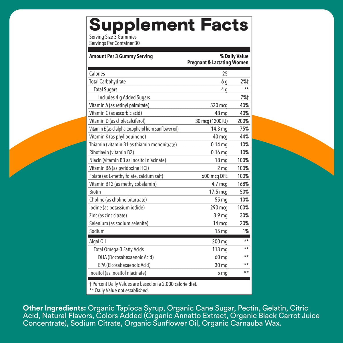 SmartyPants Prenatal Multivitamin Gummies with Omega 3 DHA/EPA, Methylfolate, Biotin, Vitamins D3, C, B12, B6, A, K, and Zinc, Gluten Free, Clean Label - PrimeBioHealth - canada supplements
