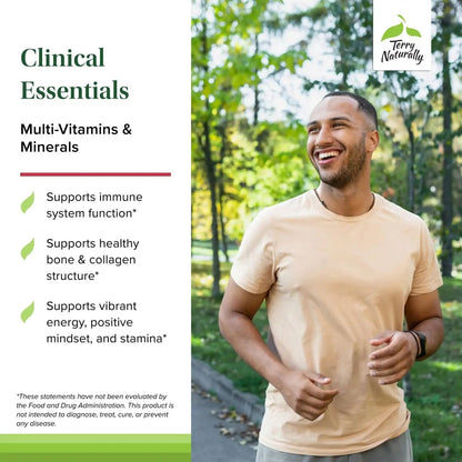 Terry Naturally Clinical Essentials - Supplement to Aid Bone, Cardiovascular & Immune Health - Supplement with Chelated Minerals - PrimeBioHealth - canada supplements