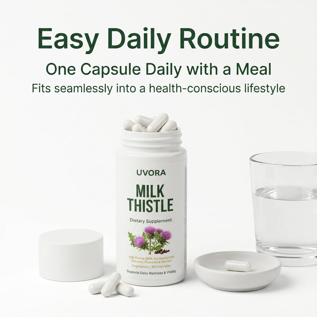 Uvora - Milk Thistle Extract,Uvora Premium Herbal Supplement with Milk Thistle Extract & Antioxidants – Supports Natural ification - PrimeBioHealth - canada supplements