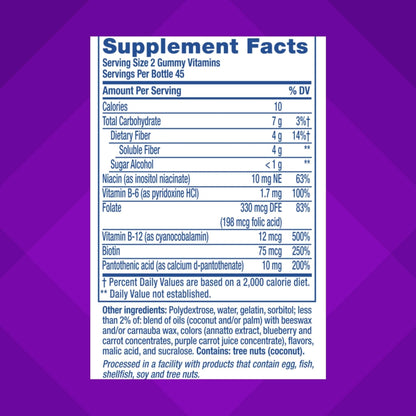 Vitafusion Fiber Well Fit Gummies Supplement, 90 Count (Packaging May Vary) - PrimeBioHealth - canada supplements