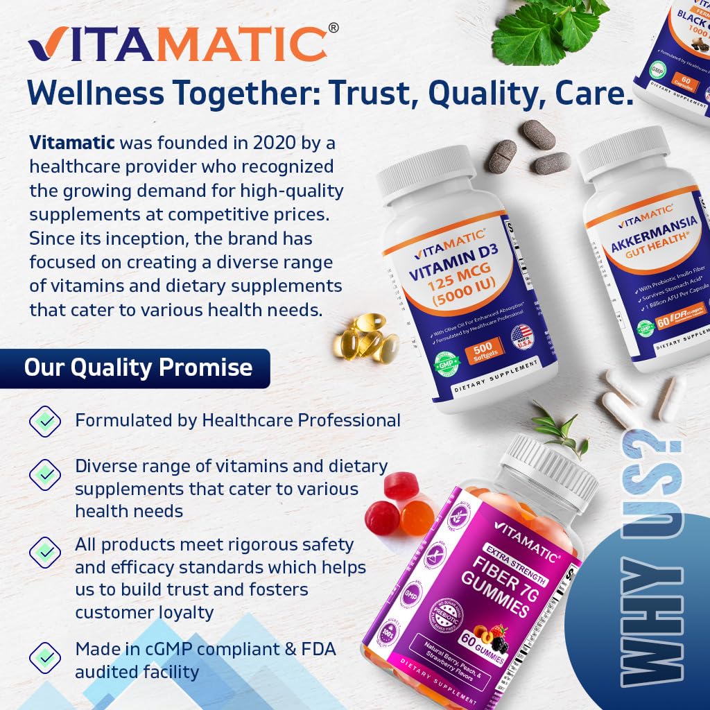 Vitamatic Sodium Chloride 1000mg – 365 Tablets Electrolyte Replenisher & Hydration Support – Non-GMO, Gluten-Free - PrimeBioHealth - canada supplements