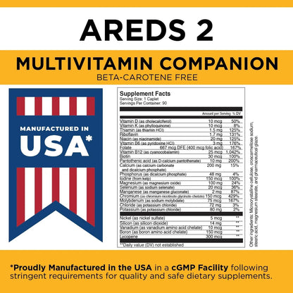 Viteyes Classic AREDS 2 Companion Beta-Carotene Free Multivitamin Supplement, Comprehensive Multivitamin Formula - PrimeBioHealth - canada supplements