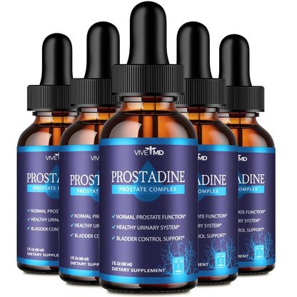 VIVE MD Prostadine Drops for Prostate Health, Bladder Urinating Issues - Prostadine Official Drop Formula - Extra Strength with Pomegranate, Prostadine Reviews (Package of 5) - PrimeBioHealth - canada supplements