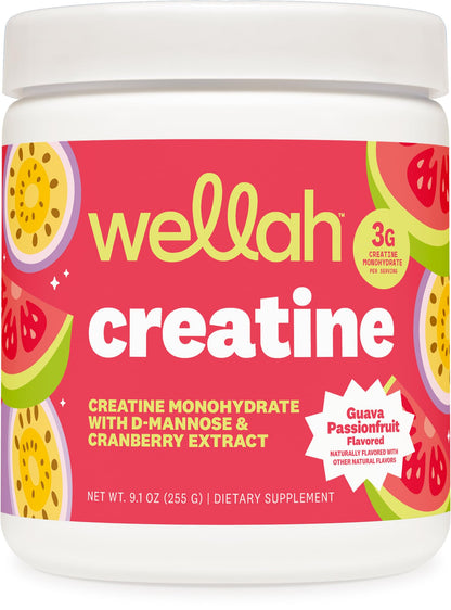 Wellah Creatine for Women - Creatine Monohydrate with Dandelion & Cranberry Extract (50 Servings, Strawberry Lemonade) | Creatine Monohydrate with Dandelion & Cranberry Extract - PrimeBioHealth - canada supplements