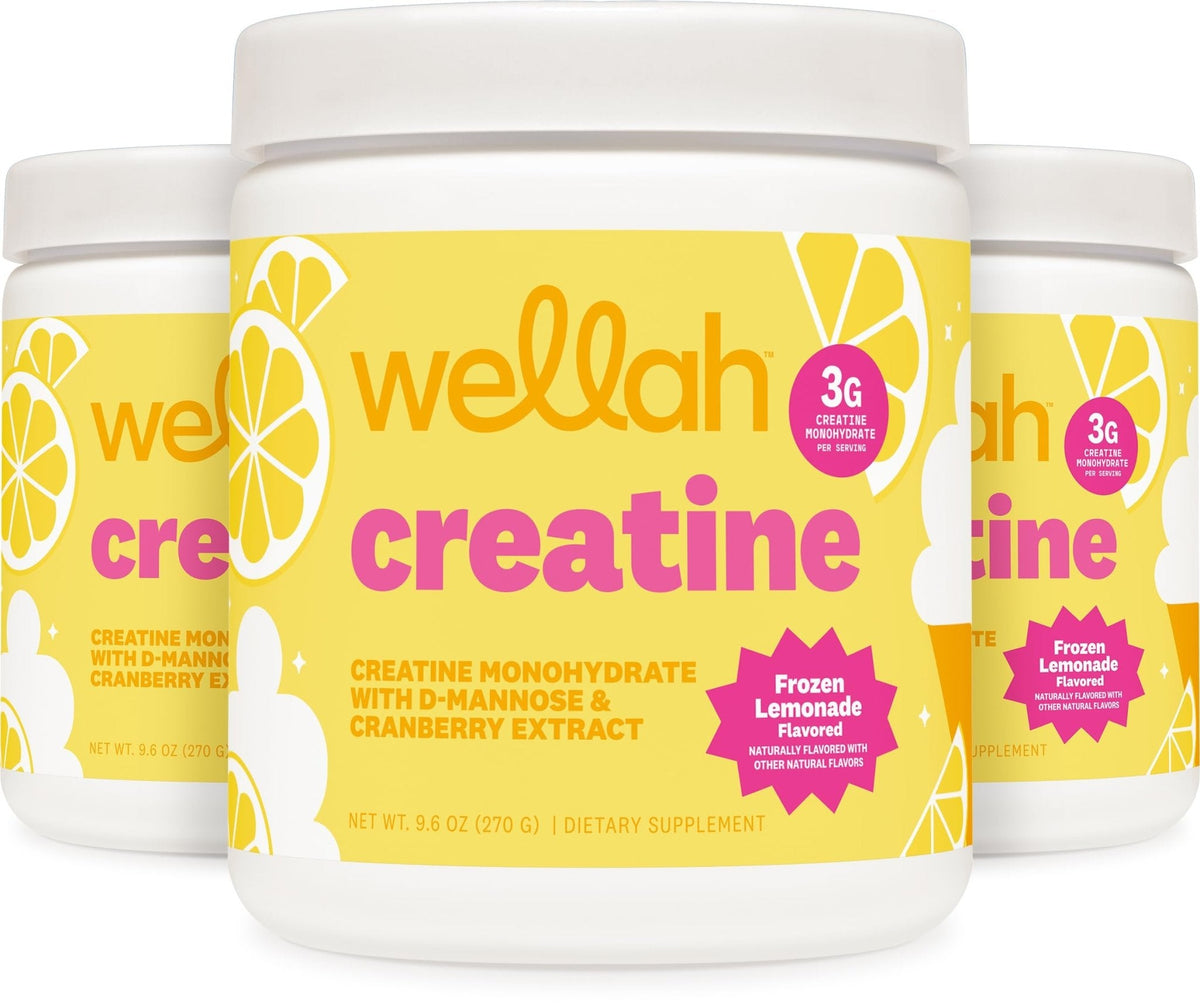 Wellah Creatine for Women - Creatine Monohydrate with Dandelion & Cranberry Extract (50 Servings, Strawberry Lemonade) | Creatine Monohydrate with Dandelion & Cranberry Extract - PrimeBioHealth - canada supplements