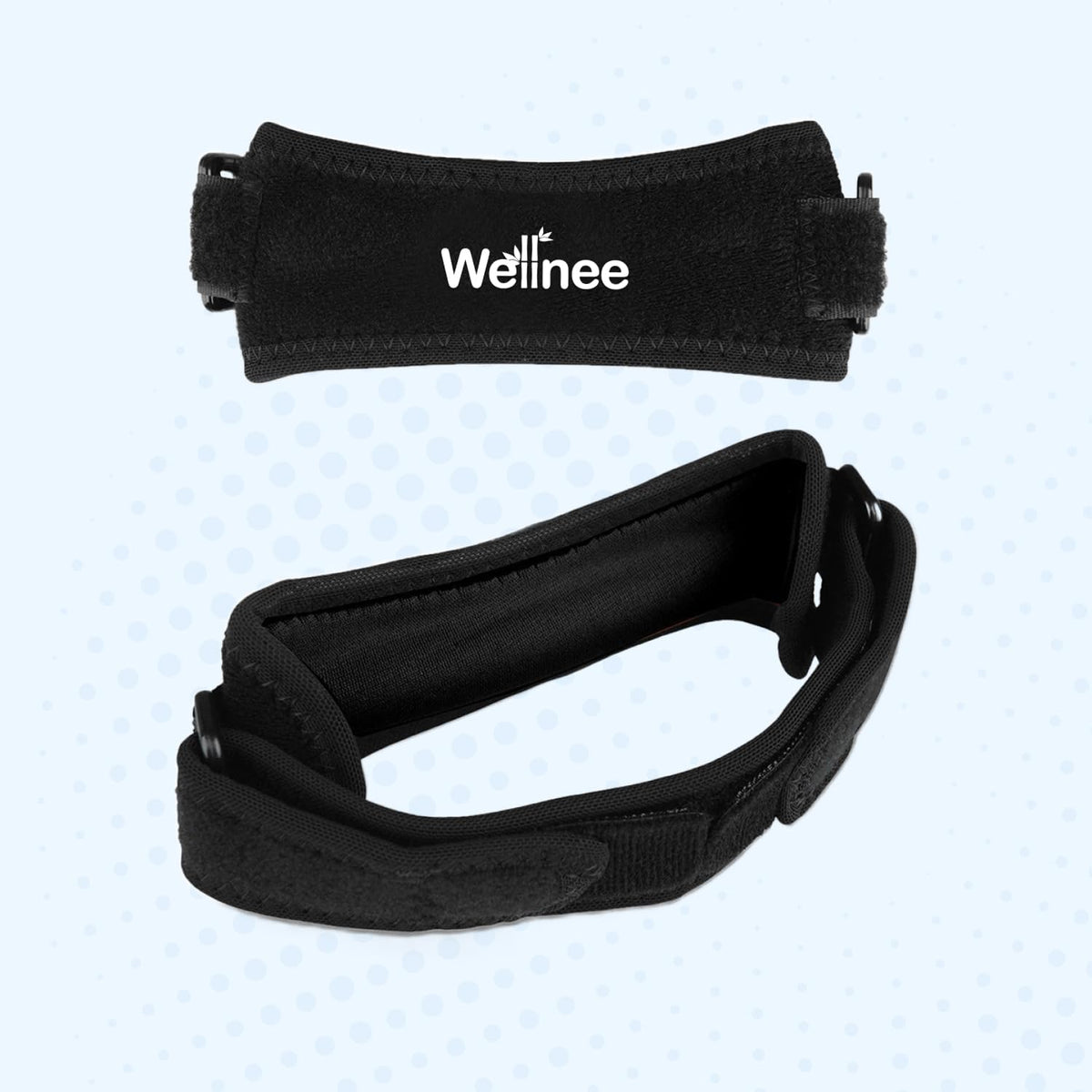 Wellnee Patella Knee Strap – Adjustable Knee Brace for Support, Running, Basketball, Volleyball, Tennis, Hiking, and more – One Size Fits Most - Wellknee Knee support for Women & Men (1 Pack) - PrimeBioHealth - canada supplements